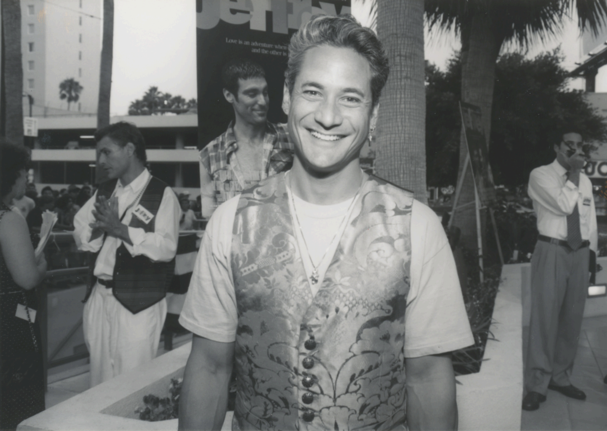 Featured image for “1995: AHF and Olympic Diver Greg Louganis Team Up”